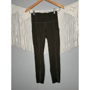 Lululemon Running Olive Green 7/8th Legging Size 4